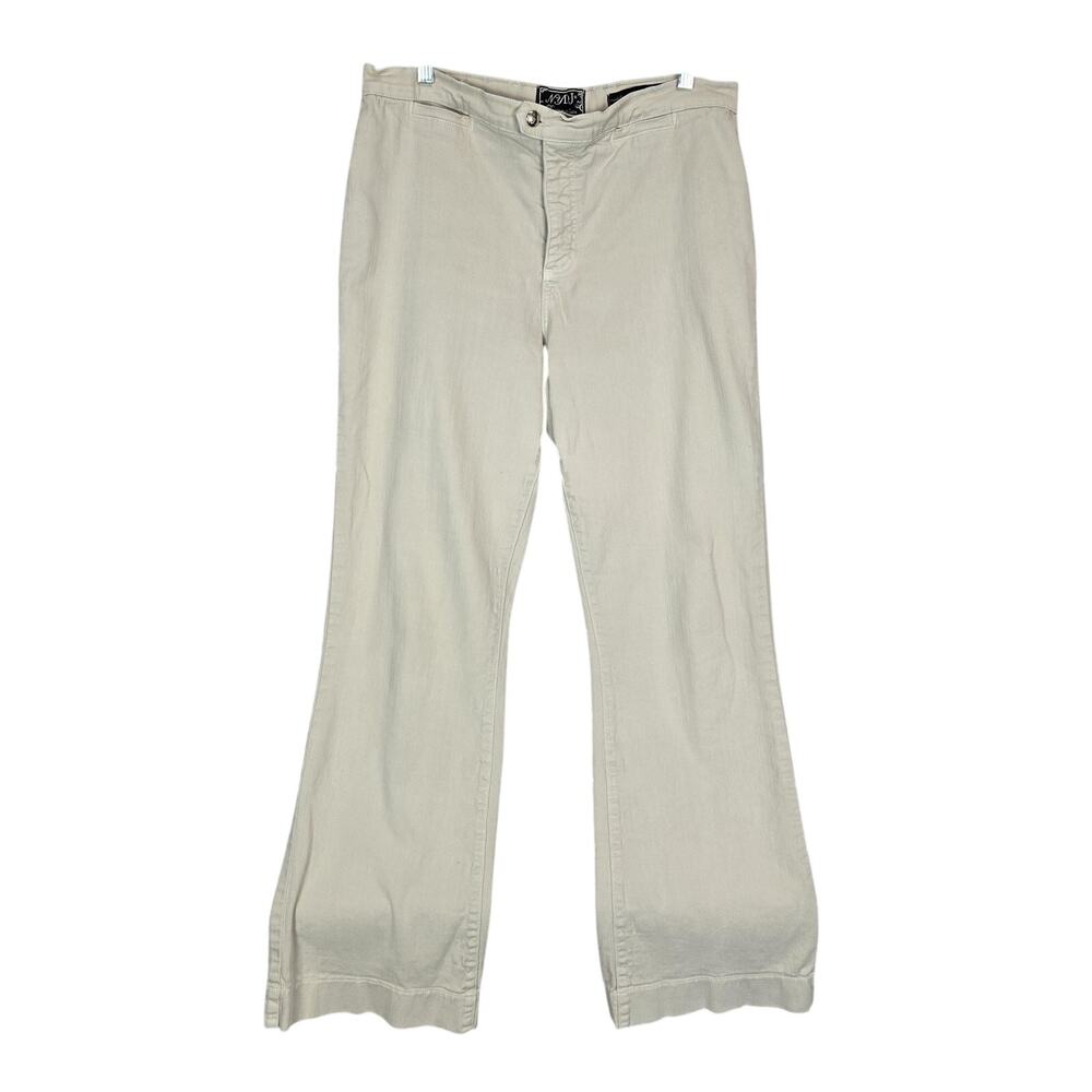 NYDJ Pants 16 Beige Premium Denim Stretch Straight Relaxed Leg USA Casual Neutal